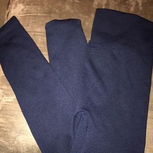 Navy blue stretchy leggings